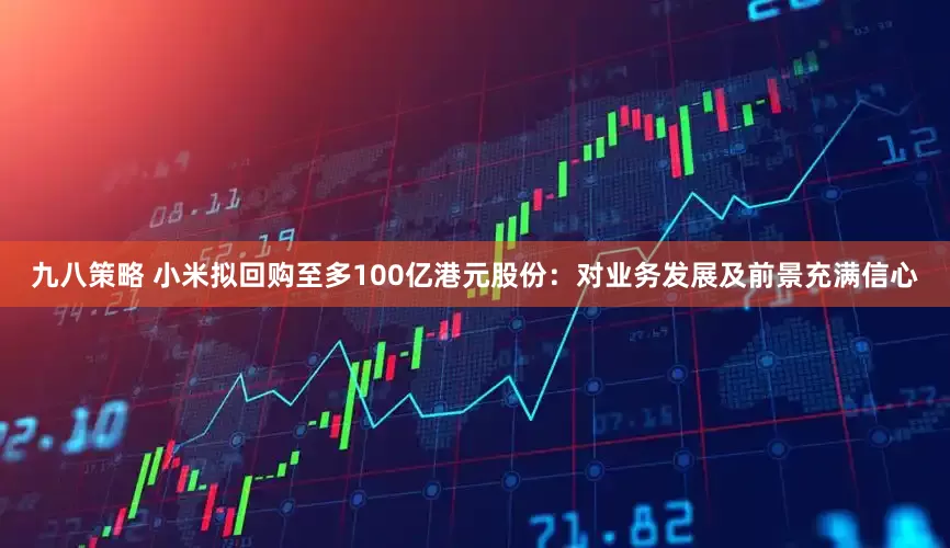 九八策略 小米拟回购至多100亿港元股份：对业务发展及前景充满信心
